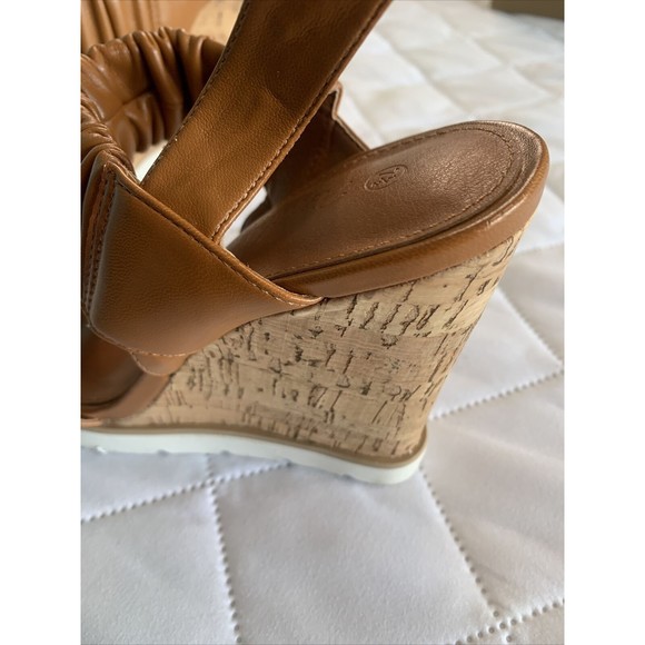 PiePieBuy 7 1/2Platform Wedge Sandals Open Toe Elastic Ankle Strap Dress Sandals - Picture 12 of 13